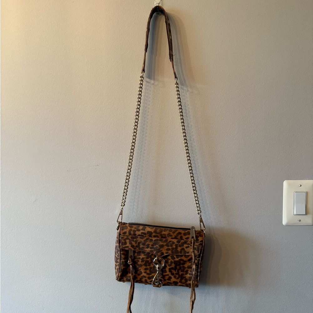 Rebecca Minkoff Brown Leopard Crossbody Bag
